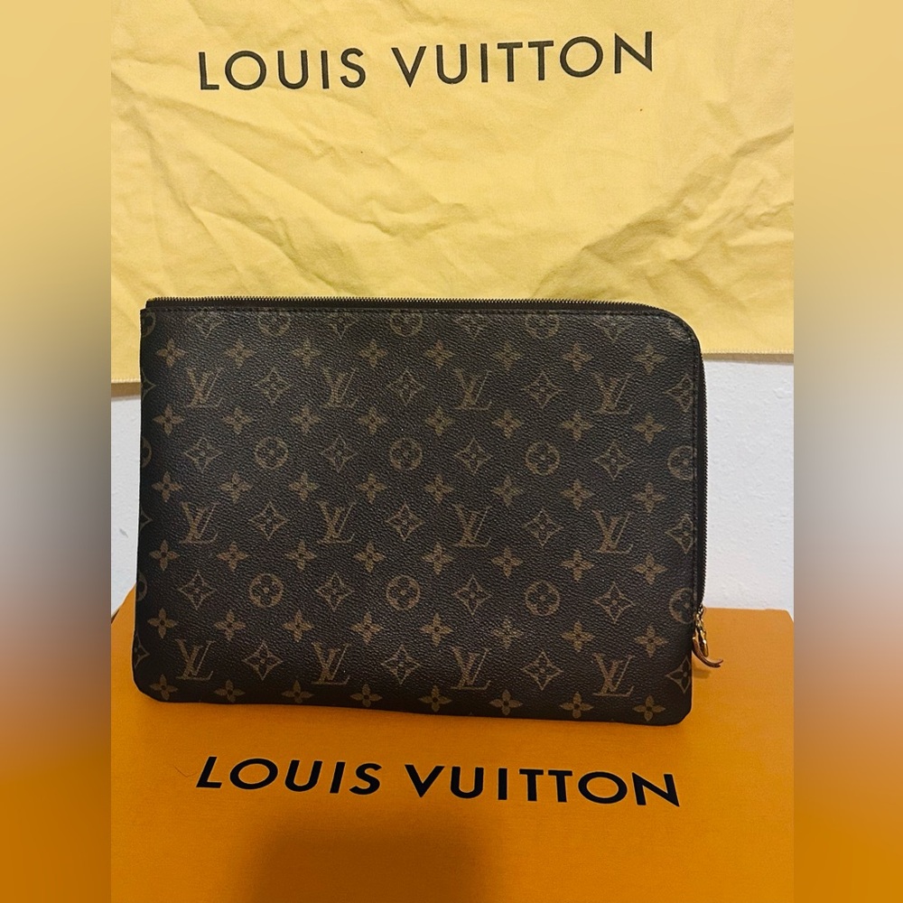 Louis Vuitton Iconic Monogram Documents/Laptop Ca… - image 1